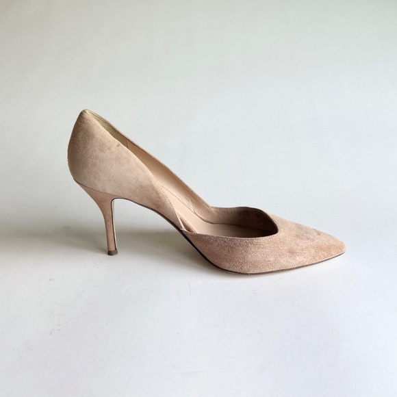 J. Crew Cream Suede Leather Point Toe Pumps size 9.5 - Picture 5 of 14